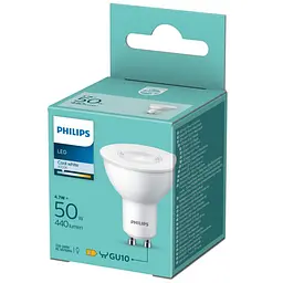 Лампа Philips LED 50W GU10 CW 36D ND 1PF/6 DISC (929003038301) - мініатюра 3