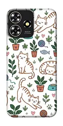 TPU чохол Demsky Cats pattern для ZTE Blade A73 4G