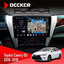 Штатна магнітола Toyota Camry 2015-2018 Decker D10-011 4x64, DSP, 4G, 360 Decker (НФ-00006493)