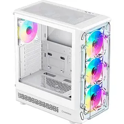 Корпус GameMax Starlight 2 AW, White, без БЖ, Mid Tower, для ATX / MicroATX / Mini-ITX, 1xType-C / 1xUSB 3.0 / 1xUSB 2.0, макс. CPU - 155 мм / VGA - 330 мм, 6x120 мм ARGB, бічна панель із загартованого скла - мініатюра 5