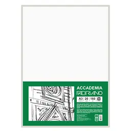 Папір для рисунку Fabriano Accademia пакет А3 (29,7х42 см) 20 арк. дрібне зерно 160 г/м² (4823098531876)
