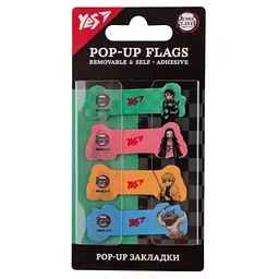 Закладки "Pop-up Yes" "Demon Slayer" пластик 80 шт. для книг і планерів (170435)