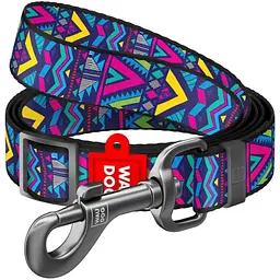 Повідець для собак Waudog Nylon Інді, 122х1,5 см, різнобарвний