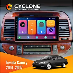 Штатна магнітола Toyota Camry 30 2001-2007 Wood Cyclone C9-001 2x32 CPL Cyclone (НФ-00006722)