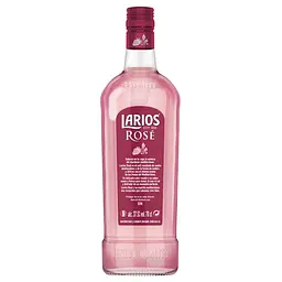 Джин Larios Rose Premium Gin, 37,5%, 0,7 л + келих - мініатюра 3