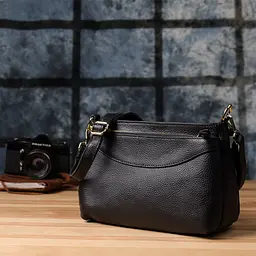 Класична жіноча сумка з жорстким дном із натуральної шкіри. Vintage 27х16х11 см sum0027515 - мініатюра 10