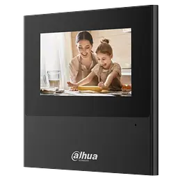 4,3" IP відеодомофон з Wi-Fi чорного кольору Dahua DHI-VTH2611L-WP-BE