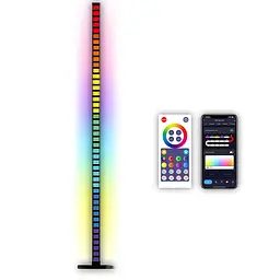 Підлогова кутова LED лампа RGB Magic 2 Bluetooth USB with app Black Epik teh0029694 - мініатюра 2