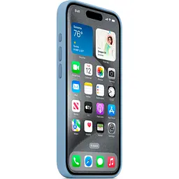 Чохол Silicone Case with MagSafe для Apple iPhone 15 Pro Winter Blue AAA [93261] - мініатюра 3