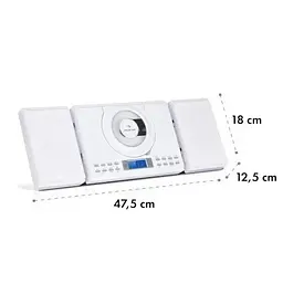 Акустична стереосистема Auna Wallie Microsystem CD (10033228) - мініатюра 10
