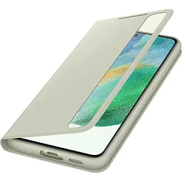 Оригінальний чохол-книжка для Samsung Galaxy S21 FE (G990) S-View Clear View Smart Cover Olive Green EF-ZG990CMEGRU - мініатюра 6
