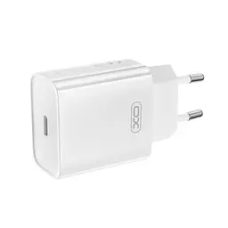 Мережевий зарядний пристрій XO CE15 (EU) PD20W USB-C fast charging charger Білий