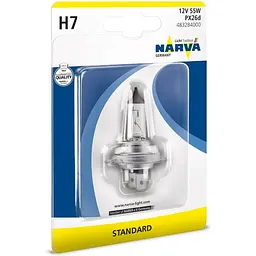 Автолампа галогенова Narva H7 12V 55W PX26D (48328) (4013790399175)