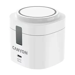 Зарядний пристрій Canyon 4-in-1 wireless charging stand 30W + cable 1.0m white (CNS-WCS405WW/A)