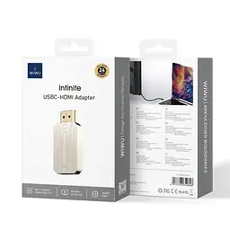 Перехідник WIWU Wi-HB004 Infinite USB-C to HDMI Silver - мініатюра 5