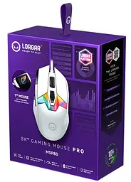 Миша Lorgar MSP80 8000 Hz Gaming Mouse Pro White (LRG-MSP80-WH) - мініатюра 11