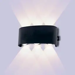 Світильник фасадний Eurolamp LED 6W 3000K IP65 чорний (40) - мініатюра 4