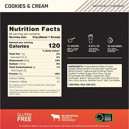 Сироватковий протеїн Optimum Nutrition Whey Gold Standard Cookies and Cream 2.11 кг - мініатюра 4