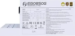 Блок живлення Lian Li EDGE850, 80 Plus Gold, White, EU Cord (G9P.EG0850G.W000.EU) - мініатюра 7
