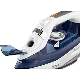 Праска Ardesto IR-C2232-BL, White/Blue, 2200W, кераміка, паровий удар, постійний пар 35г/хв, резервур 320мл, вертикальне відпарювання, захист від кальцинації, антикрапля, плавне регулювання потужності пари, автоматичне відключення - мініатюра 4