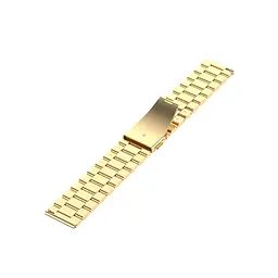 Ремінець BeWatch 20 мм сталевий браслет для Xiaomi Amazfit Bi /GTS/GTR 42 мм Gold (1110428) - мініатюра 3