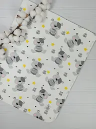 Пелюшка дитяча багаторазова непромокальна a.l.babybox Медвежонок в звездах 80x100 см Різнокольоровий (NV 18137740)