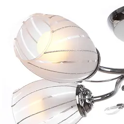 Люстра стельова Brille класична E14 40W CH (LK-222C/5) - мініатюра 2