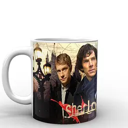 Кухоль GeekLand Шерлок Холмс Sherlock годинник SH.002.24 330 мл білий - мініатюра 2
