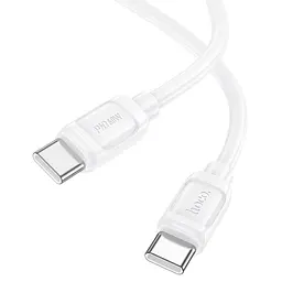 Дата кабель Hoco X115 Surpass Type-C to Type-C 60W (1m) White - мініатюра 2