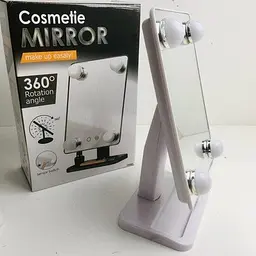 Дзеркало для макіяжу Mirror 360 Rotation Angel з LED підсвіткою та сенсорним керуванням - мініатюра 5