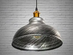 Світильник підвісний Diasha 6858-300-BK-SV Loft 111 см, E27, 40W, металевий, стильний дизайн - мініатюра 4