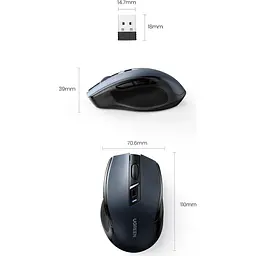 Миша Ugreen MU006 Black (90545) [88096] - мініатюра 11