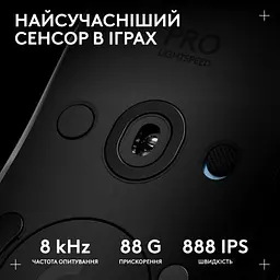 Комп'ютерна мишка Logitech G Pro 2 Lightspeed Wireless Black (910-007295) - мініатюра 4