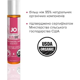 Змазка на водній основі System JO Naturalove Strawberry (30 мл) - мініатюра 4