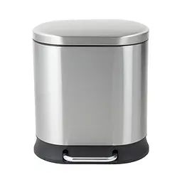 Відро для сміття з плавним закриттям овальне Mixxus Premium Strong-TC0120 SS Color 20л нержавіюча сталь MI7081, Нержавіюча сталь - мініатюра 4