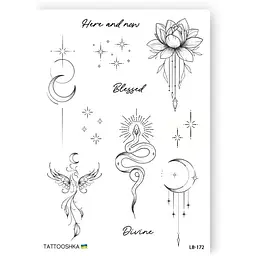 Тату тимчасове BALANCE Tattooshka LB-172 Чорний shop (4825800012062)