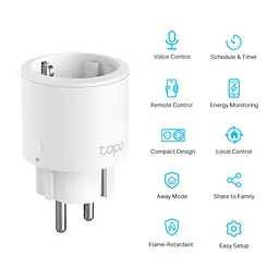 Розумна розетка TP-Link Tapo P115 (1-pack) (Tapo P115(1-pack)) - мініатюра 2