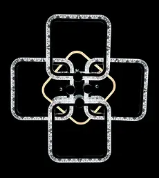 Люстра стельова LED Splendid Ray L39209/4, 4 лампи, хром, білий, 58 см, сучасний стиль - мініатюра 8