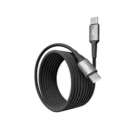 Кабель для заряджання та обміну даними Yoki YK-PO70 POWER Series Type-C to Type-C 100W 5A/20V 2 м Чорний - мініатюра 5