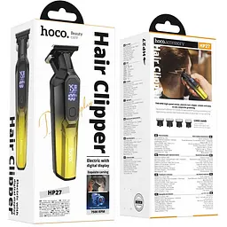 Машинка для стрижки волосся Hoco HP27 Engraving Gold - мініатюра 2