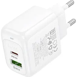 Мережевий зарядний пристрій Hoco CS54A Surplus PD20W+QC3.0 White (6942007631518) [173056] - мініатюра 5