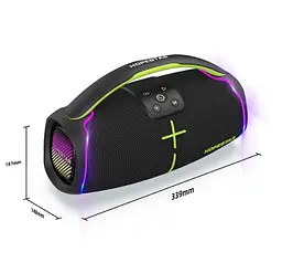 Портативна Bluetooth-колонка Hopestar H61 Чорний - мініатюра 2