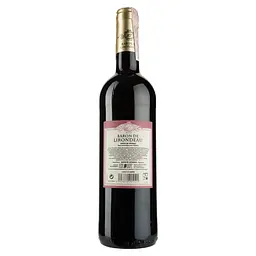 Вино Baron de Lirondeau, червоне, сухе, 11%, 0,75 л - мініатюра 2