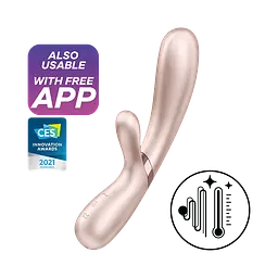 Смарт вібратор-кролик із підігрівом Satisfyer Hot Lover Nude - мініатюра 2