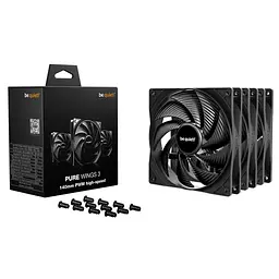 Вентилятор be quiet! Pure Wings 3 140mm PWM High-Speed 3-Pack Чорний (BL138) - мініатюра 3