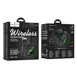 Навушники сетевой HOCO W72 Earl Ⅲ abyss mirror BT headphones BT6.0/AUX, 25h - мініатюра 2