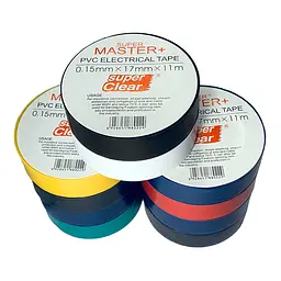Ізолента MASTER ПВХ 21 м мікс (перший сорт, точний метраж) 10 шт