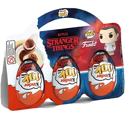 Комплект Kinder Joy 3  шт Дивні Дива Funko Netflix Stranger Things по 20 г