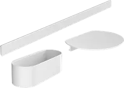 Комплект аксесуарів Hansgrohe WallStoris 3в1 Matt White 27966700, Білий матовий