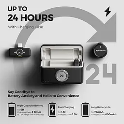 Бездротовий мікрофон Lavalier для iPhone/Android з Lightning/USB-C Plug-Play, шумозаглушення - мініатюра 5